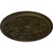 Ekena Millwork Kaya Ceiling Medallion (Fits Canopies up to 5 1/4"), Hand-Painted Green Gold, 23 5/8"OD x 1 1/2"P CM23KAGGS - alternate 2